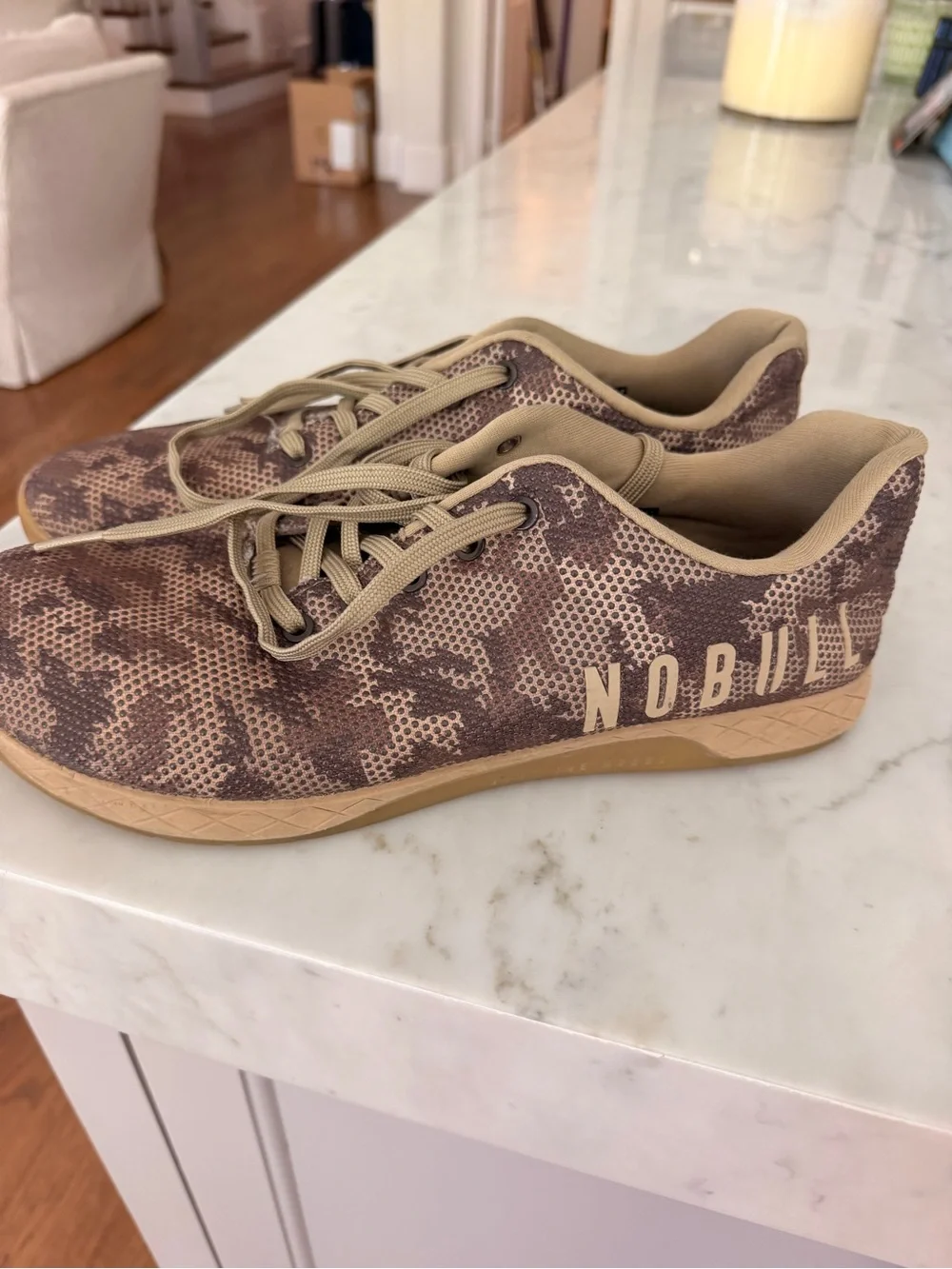 NOBULL Men’s Camo Tan Training Sneakers -Size 12.5